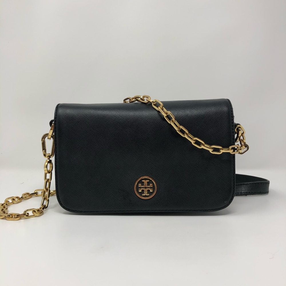 Tory Burch black leather crossbody